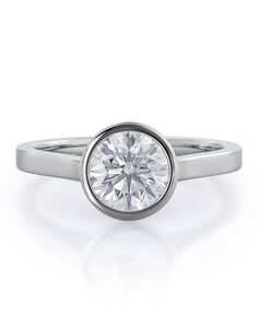 With Clarity Classic Round, Oval Cut Engagement Ring