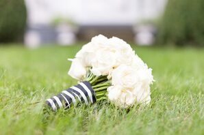 Black and White Bouquet Wrap
