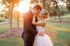 Sunset Wedding Portraits at Canyonwood Ridge in Dripping Springs, Texas