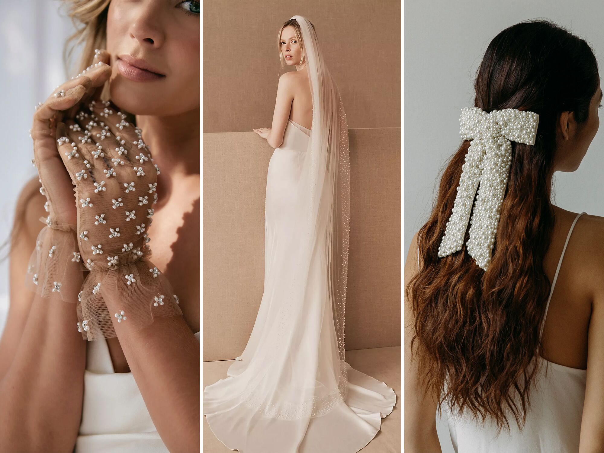 PEPE  Short veil with flowers - TANIA MARAS BRIDAL