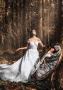 Disney Fairy Tale Weddings DP255 - Snow White Ball Gown Wedding Dress - thumbnail - 3