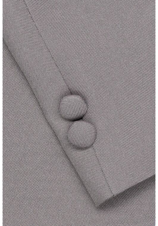 Little Tuxedos "Mason" Kids Medium Grey Suit (5-Piece Set) Flower Girl Dress and Ring Bearer Outfit - 4