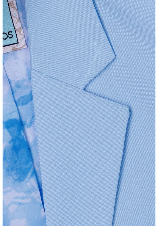 Little Tuxedos "Mason" Kids Sky Blue Suit (5-Piece Set) Flower Girl Dress and Ring Bearer Outfit - 4