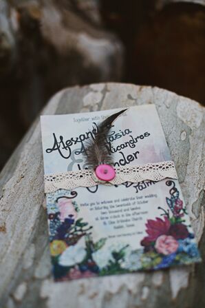 Artistic Wedding Invitation