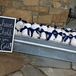 White and Navy Blanket Winter Wedding Favors
