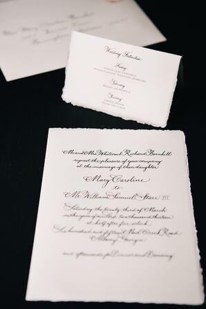 Parchment Style Wedding Invitation