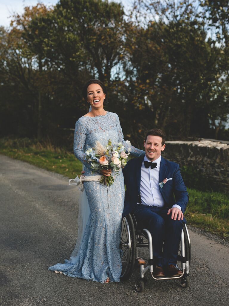 Couple laughing together