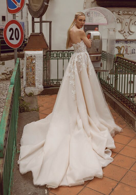 Amalfi Passion collection by Ricca Sposa Diana 24-032 A-Line Wedding Dress - 4