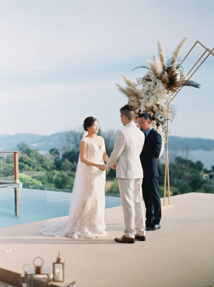 Poolside Wedding Ceremony in Phuket, Thailand