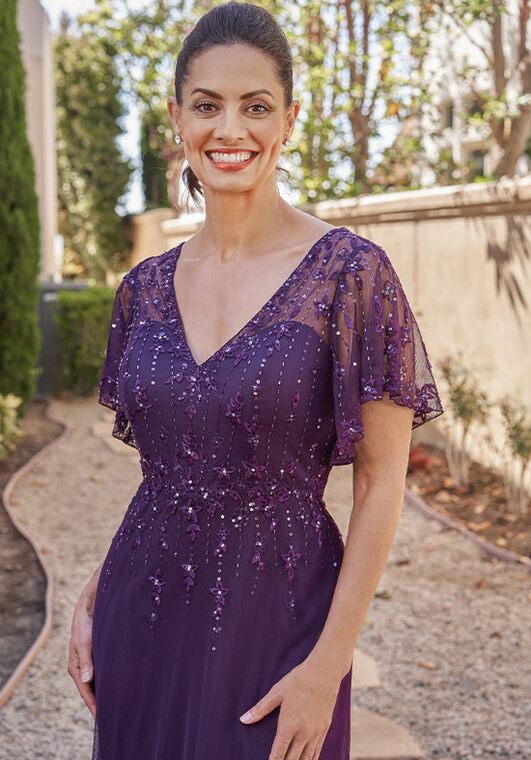 Jade Couture Mother of the Bride by Jasmine K258018 Purple Mother Of The Bride Dress - 3