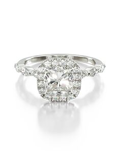 James Allen Cushion Cut Engagement Ring