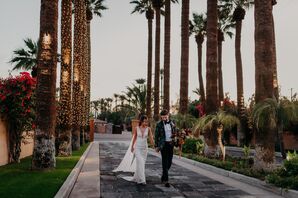 Sunset Couple Portraits at Scottsdale, Arizona, Wedding