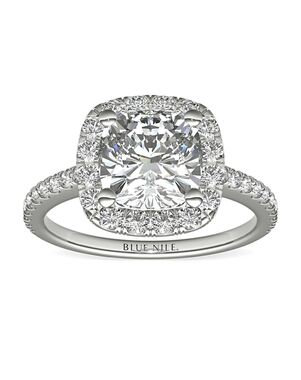 Blue Nile Round Cut Engagement Ring