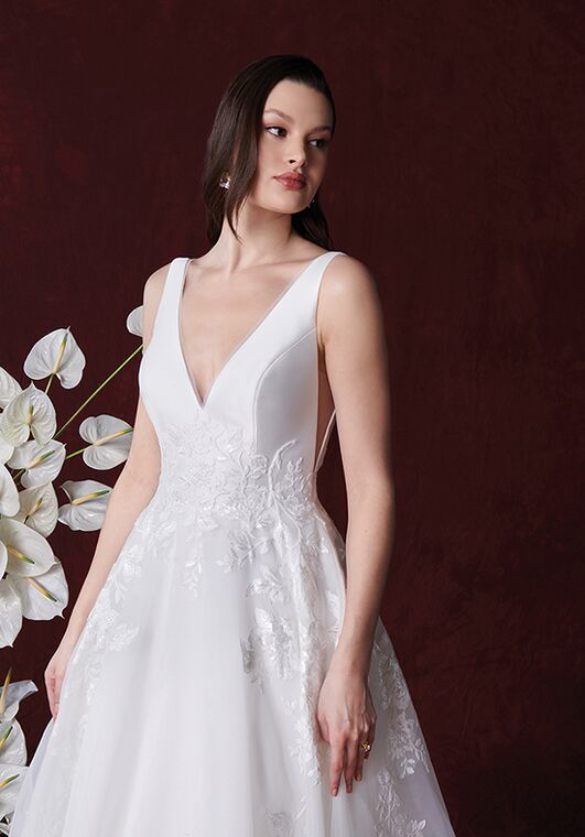Justin Alexander Hattie A-Line Wedding Dress - 3