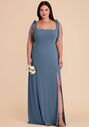 Birdy Grey Alex Convertible Luxe Knit Dress in French Blue Square Bridesmaid Dress - thumbnail - 2