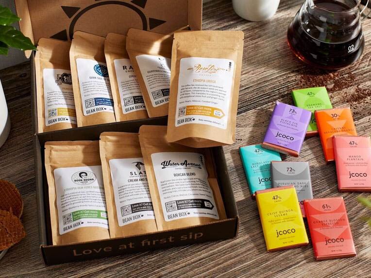 Coffee and chocolate gift box