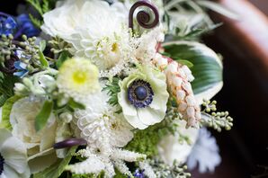 White Rustic Bridal Bouquet