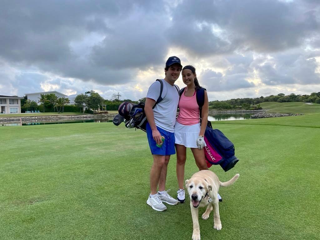 We played many rounds of golf.