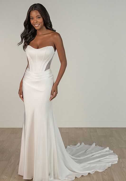 Stella York SY8161 Column Wedding Dress - 3