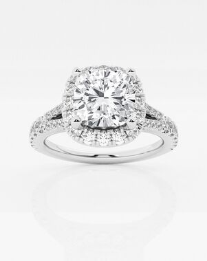 Grown Brilliance Cushion Cut Engagement Ring