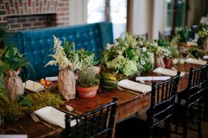 Edible Vegetable Wedding Reception Centerpieces