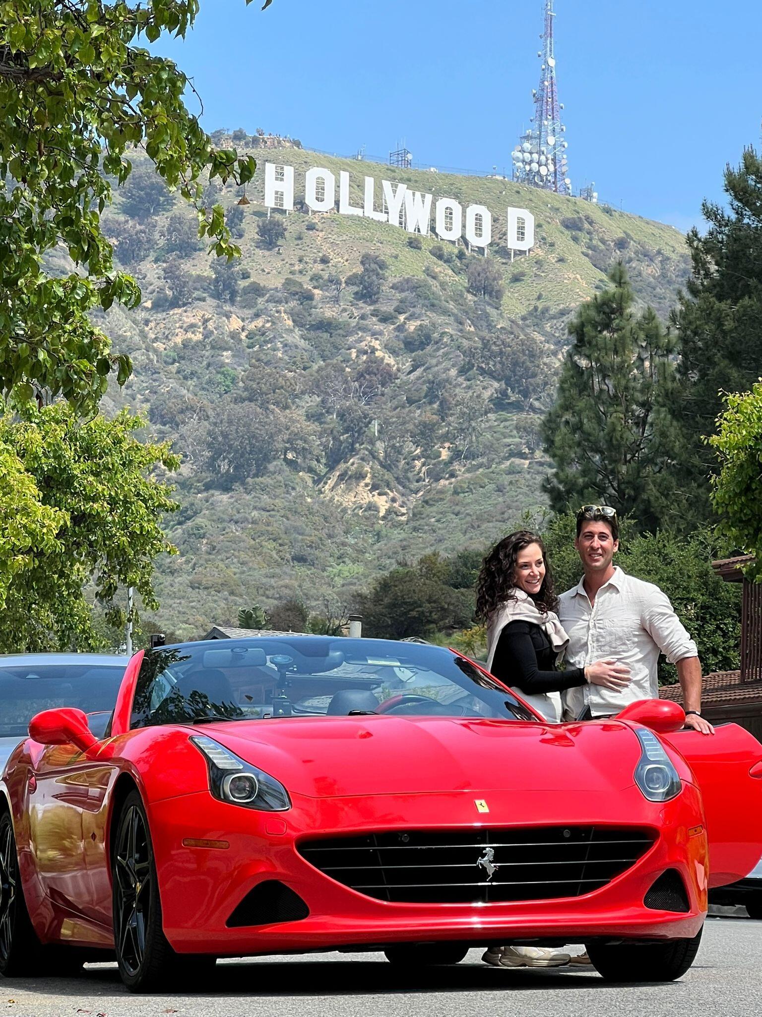 Josie got a ring...Max got to see the Hollywood sign  -  Hollywood LA