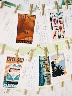 Vintage Postcard Escort Cards
