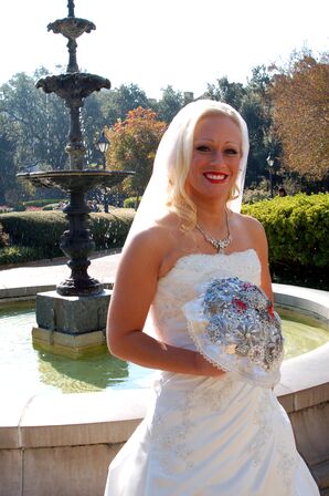 DIY Brooch Bouquet for New Orleans Bride