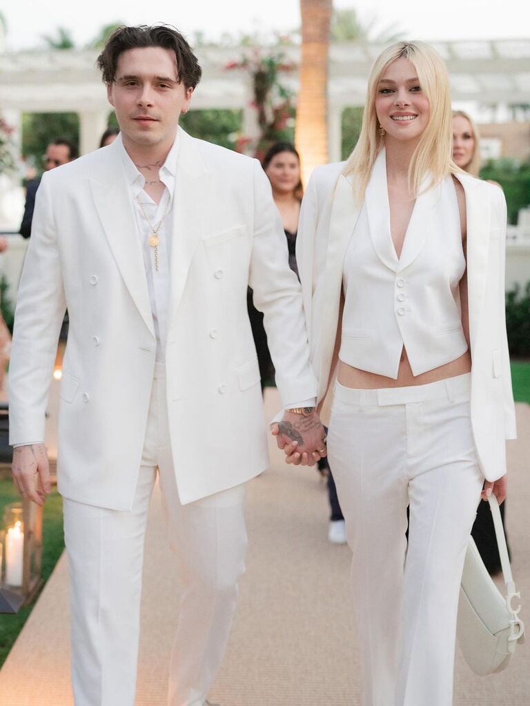 Nicola Peltz and Brooklyn Beckham at their rehearsal dinner