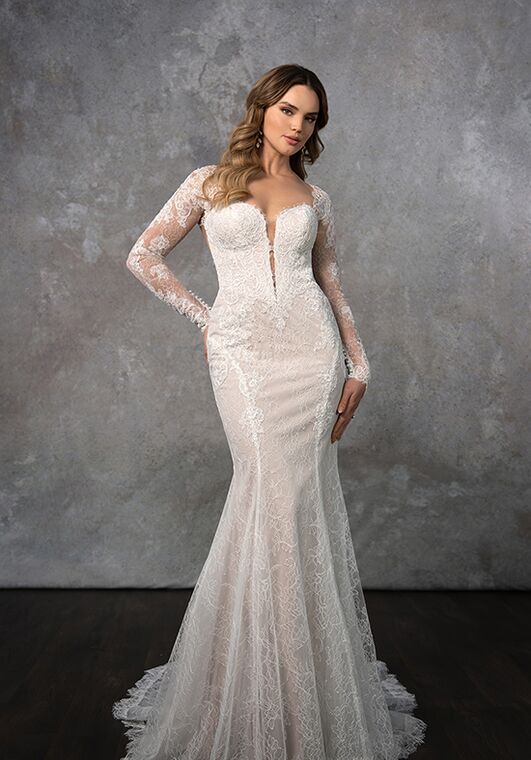 Essense of Australia D4336 Fit-and-Flare Wedding Dress - 3