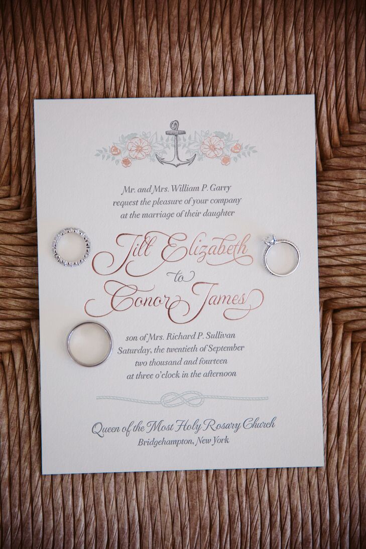 Whimsical Floral and Nautical Invitations