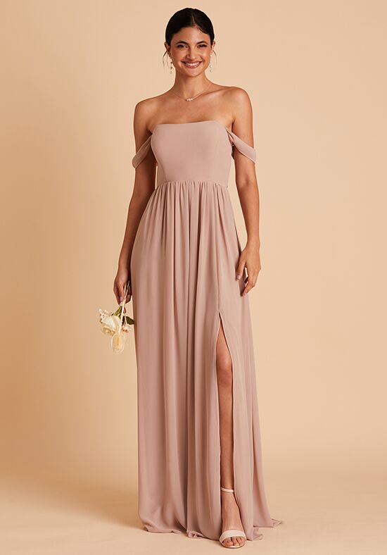 Birdy Grey August Convertible Dress in Chiffon Taupe Bridesmaid Dress - 1