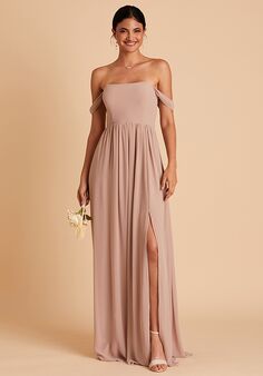 Birdy Grey August Convertible Dress in Chiffon Taupe Bridesmaid Dress