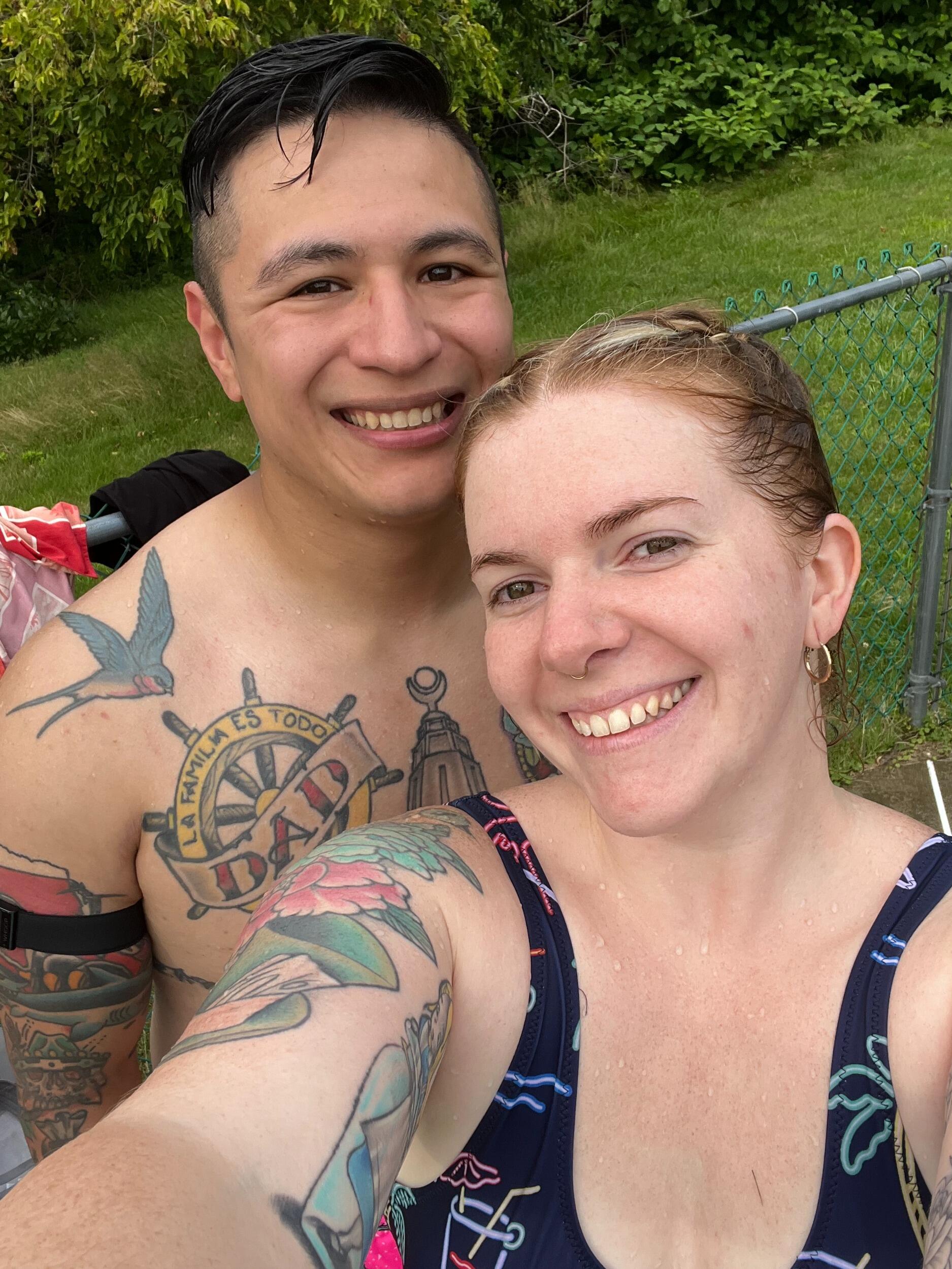 Our first pool party. Also, the time that Tristan found out that Luis can't swim.