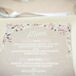Flower-Decorated Menu Cards