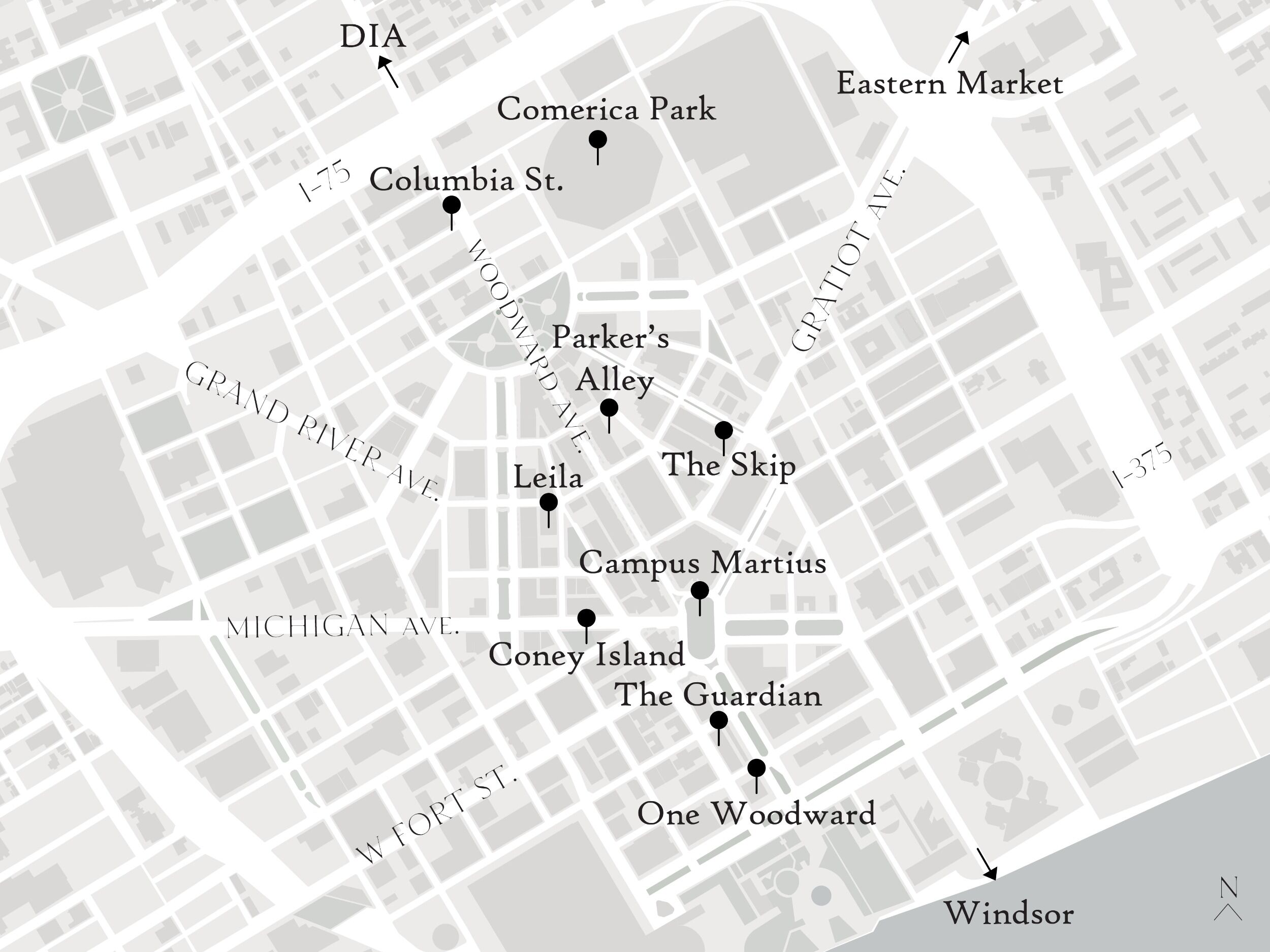 Picture of Downtown Detroit Guide by Allison & Daniel