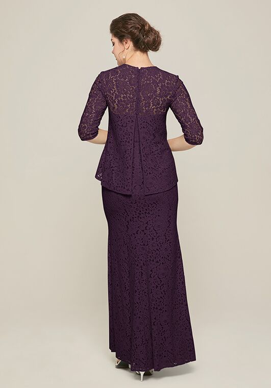 AW Bridal AW Jennifer Dress Purple Mother Of The Bride Dress - 3