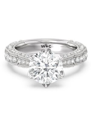 With Clarity Marquise, Round, Oval Cut Engagement Ring