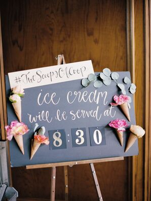 Chalkboard Ice Cream Bar Signage
