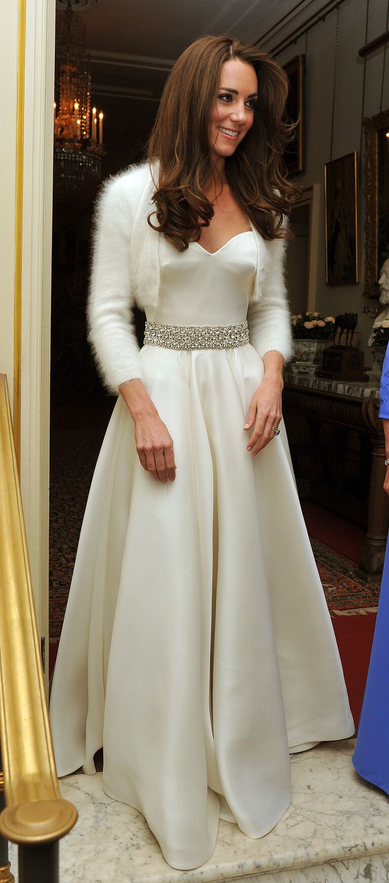 Kate will wedding bolero reception gown