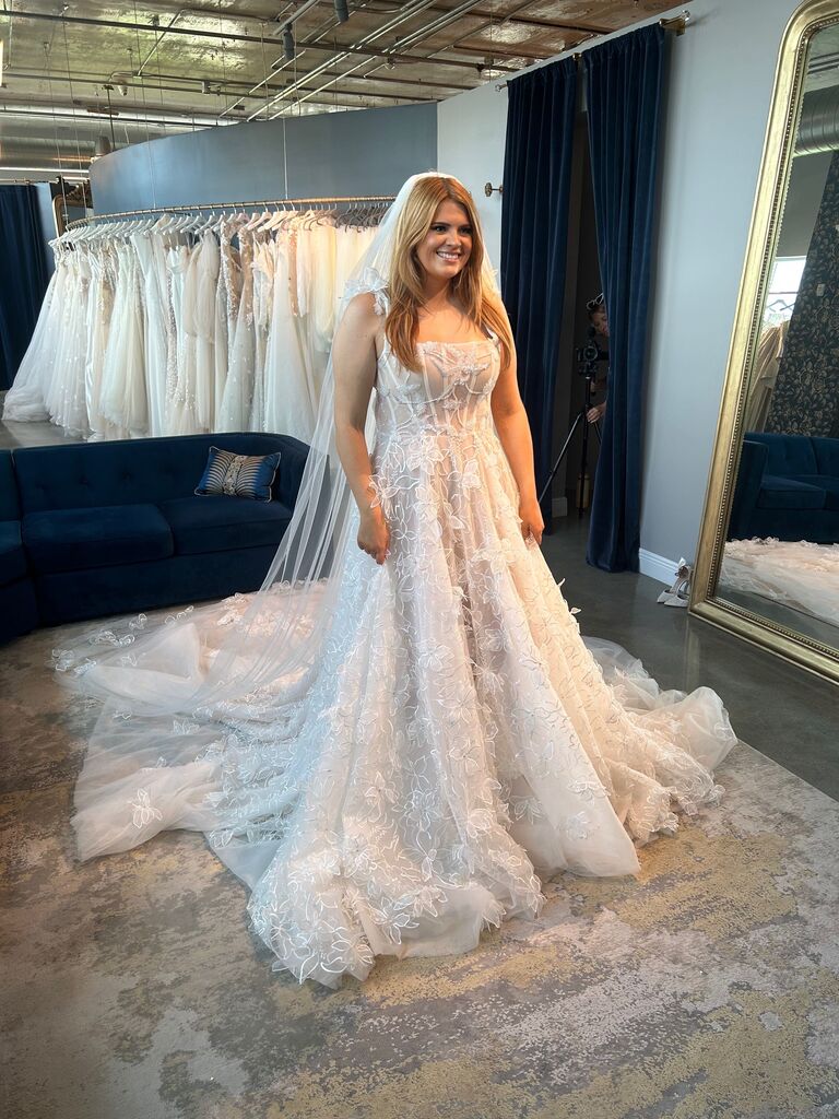 Bridal Fashion Editor Lauren Whalley in Galia Lahav Nirvana Wedding Dress