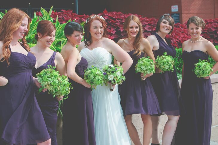 Even the flowers revolved around the beer-centric theme: The bouquets and boutonnieres all featured wheat, grains and hops.