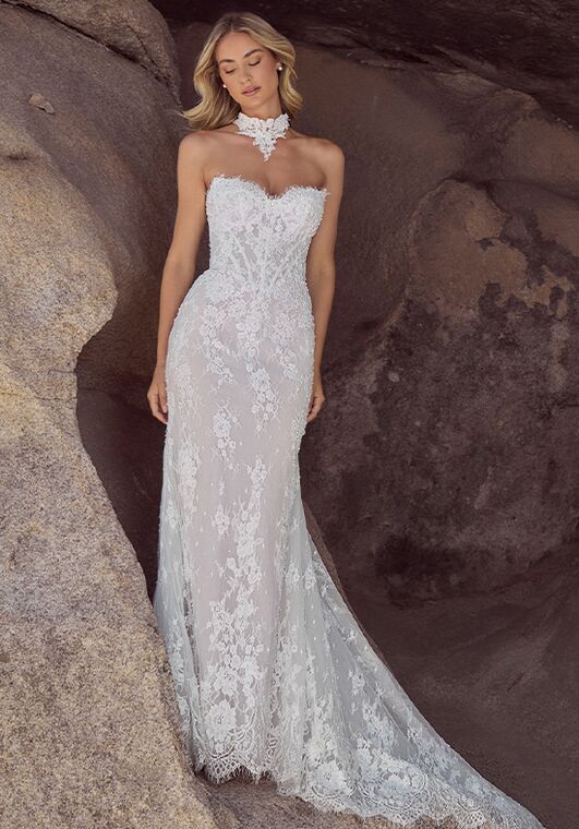 Calla Blanche 126102 Coleen Sheath Wedding Dress - 4