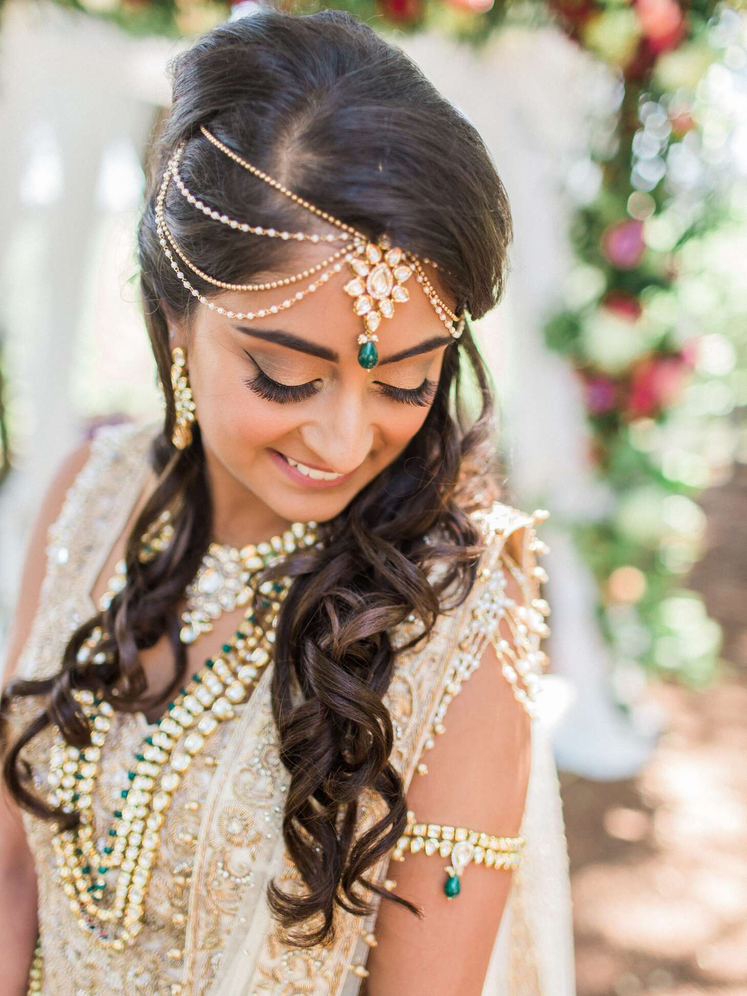 Indian with Necklaces and Hair