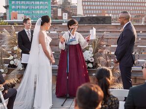 Mother of the Bride Giving Speech During Ceremony at Dobin St. in Brooklyn, New York