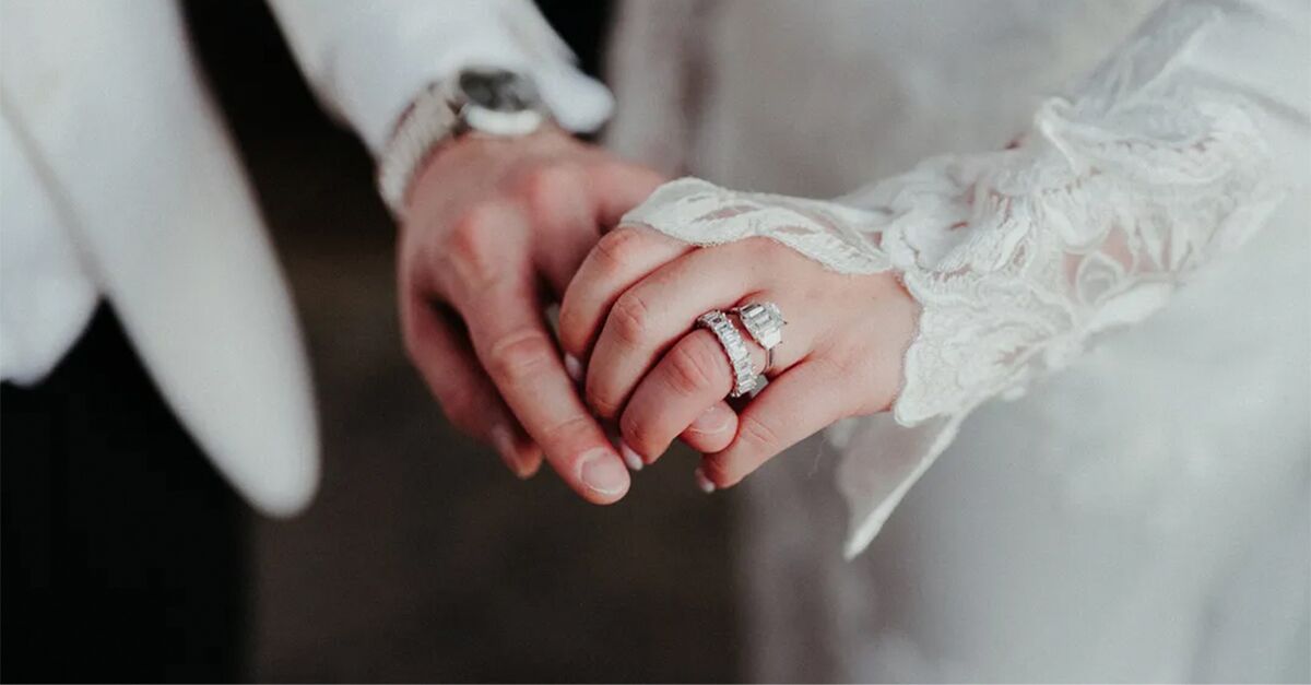 Widowed after 25 years of marriage, he now wears both wedding rings