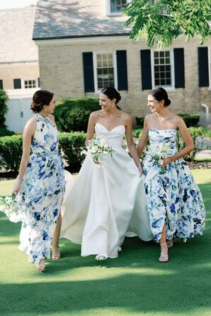 theknot bridesmaid dresses Brown and White Polka Dot Midi Dress | Laurella Midi Dress main image 1