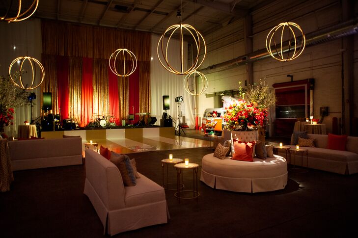 Suspended Modern Geometric Reception