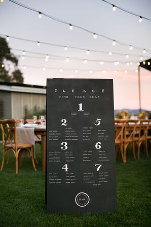 Signage at the Farmstead at Long Meadow Ranch in St. Helena, California