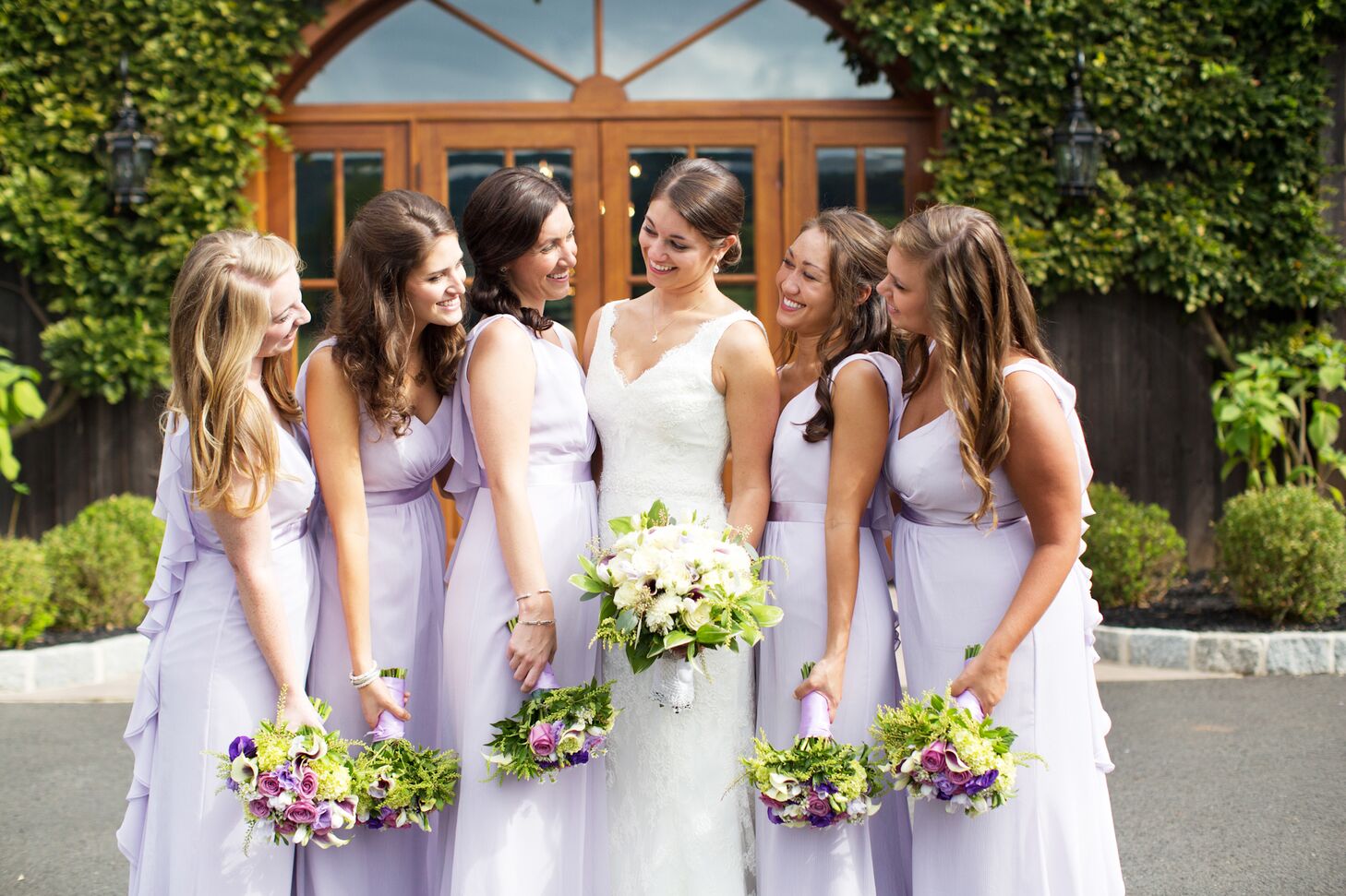 lilac bridesmaid dresses